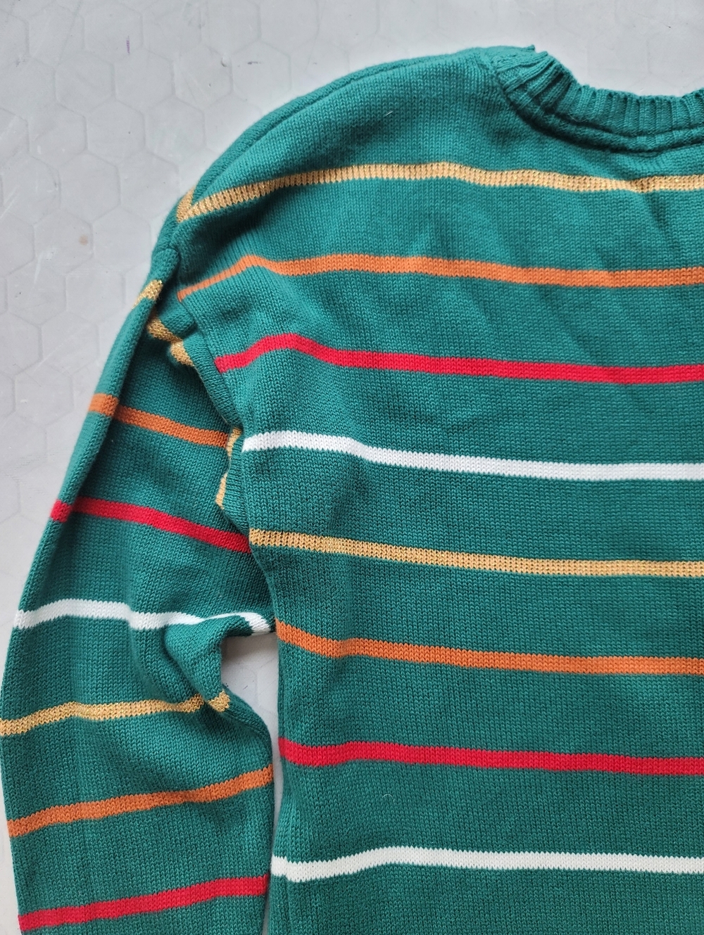 Hello Kitty Girls XL Knit Striped Christmas Sweater Dress Sanrio Gingerbread - Picture 6 of 7